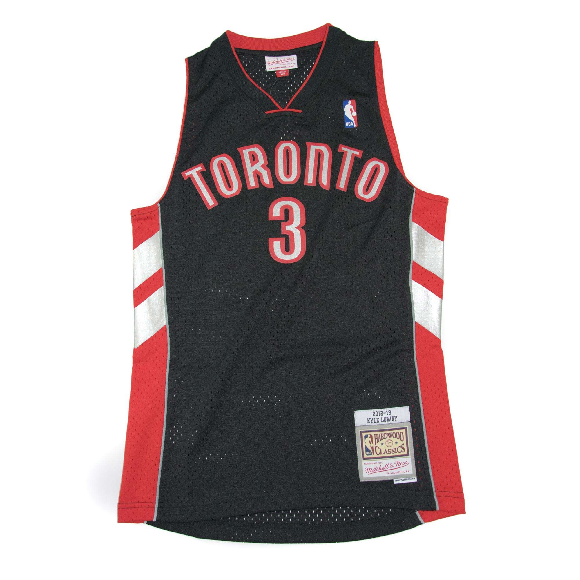 Kyle Lowry #3 Toronto Raptors 2012-13 Mitchell & Ness Swingman NBA Jersey Black