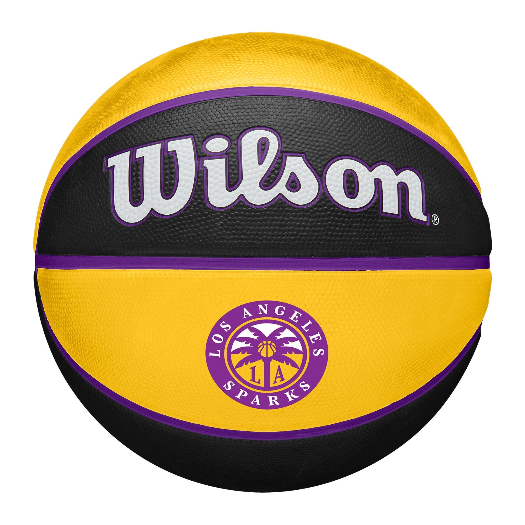 Los Angeles Sparks Wilson Team Tribute WNBA Basketball (Size 6)
