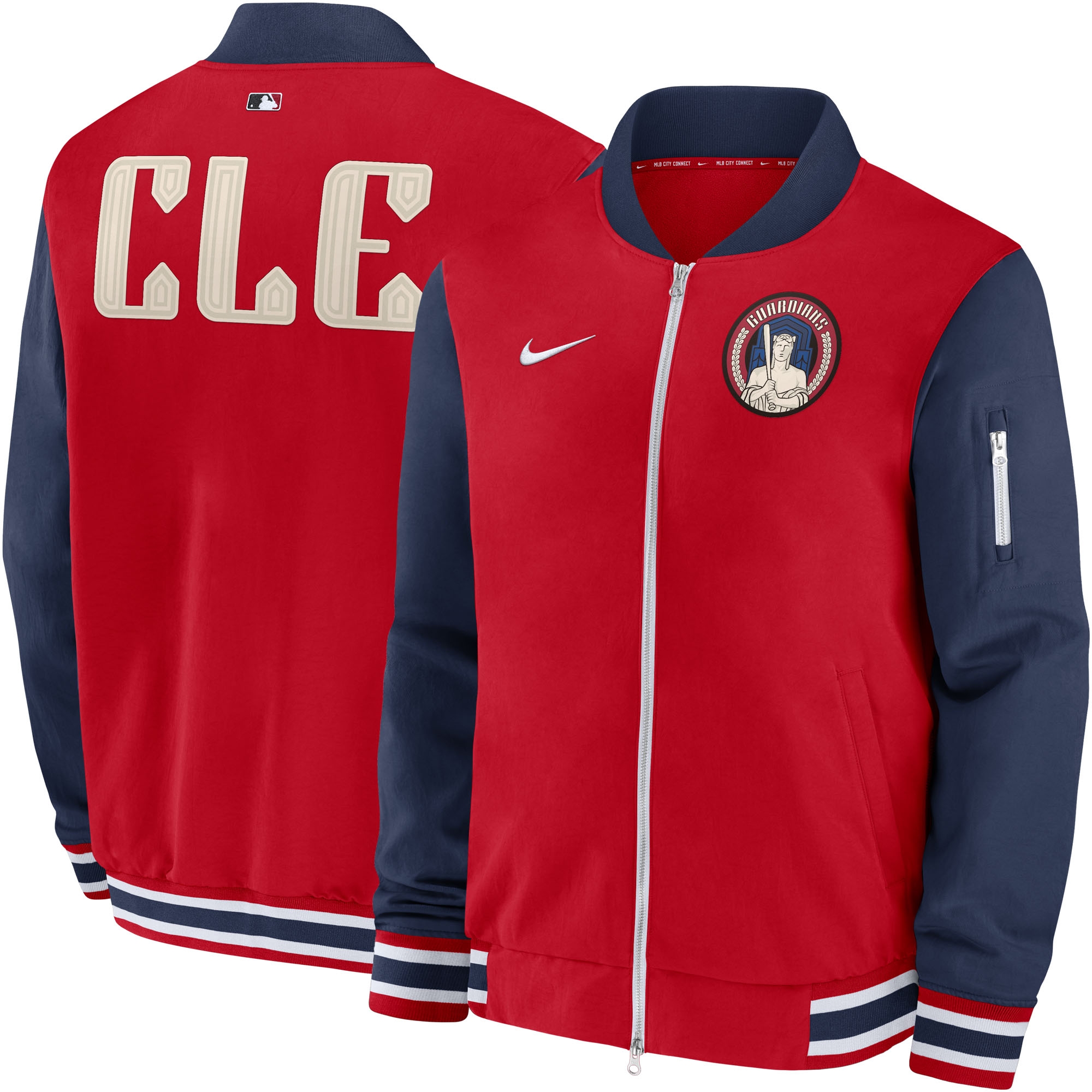 Cleveland Guardians 2024 City Connect MLB Authentic Nike Bomber Jacke