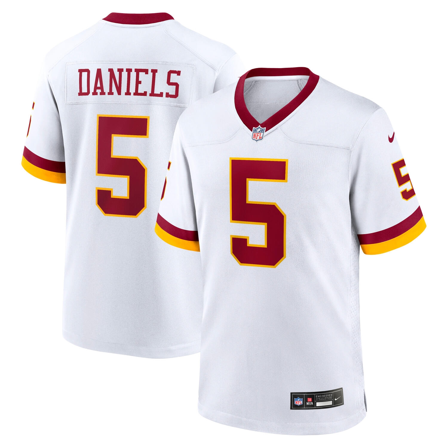 Jayden Daniels #5 Washington Commanders Nike Game NFL Jersey Alternate White