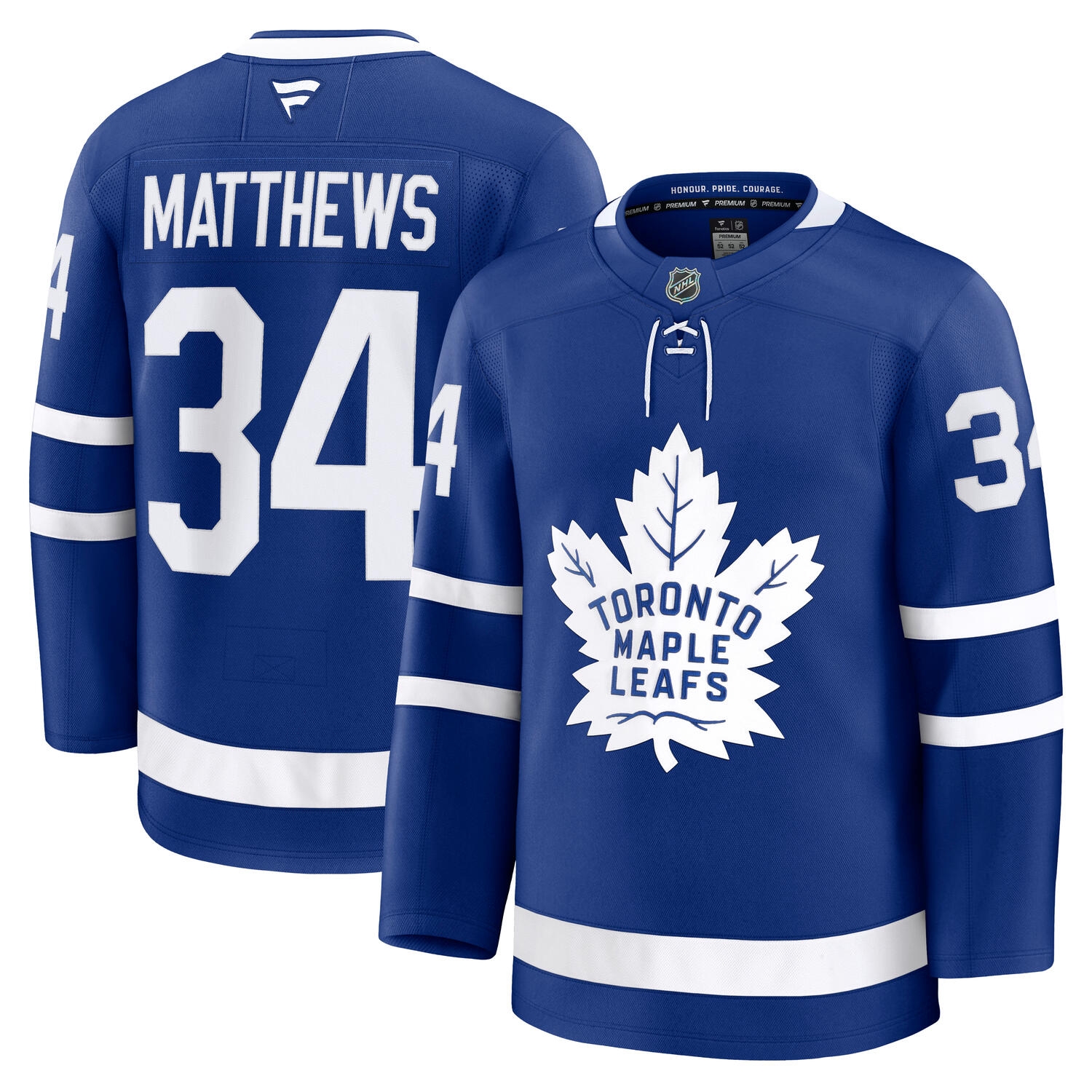 Auston Matthews #34 Toronto Maple Leafs Premium NHL Jersey Home Blue