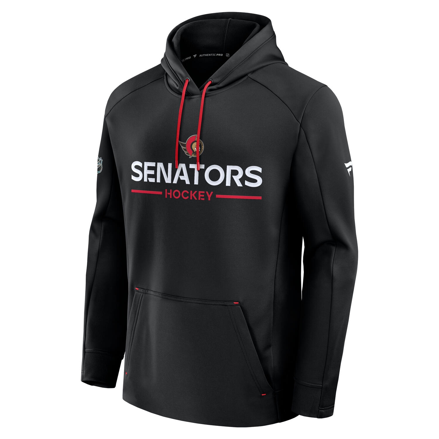 Ottawa Senators 2025/26 Authentic Pro Rink Tech NHL Hoodie Schwarz