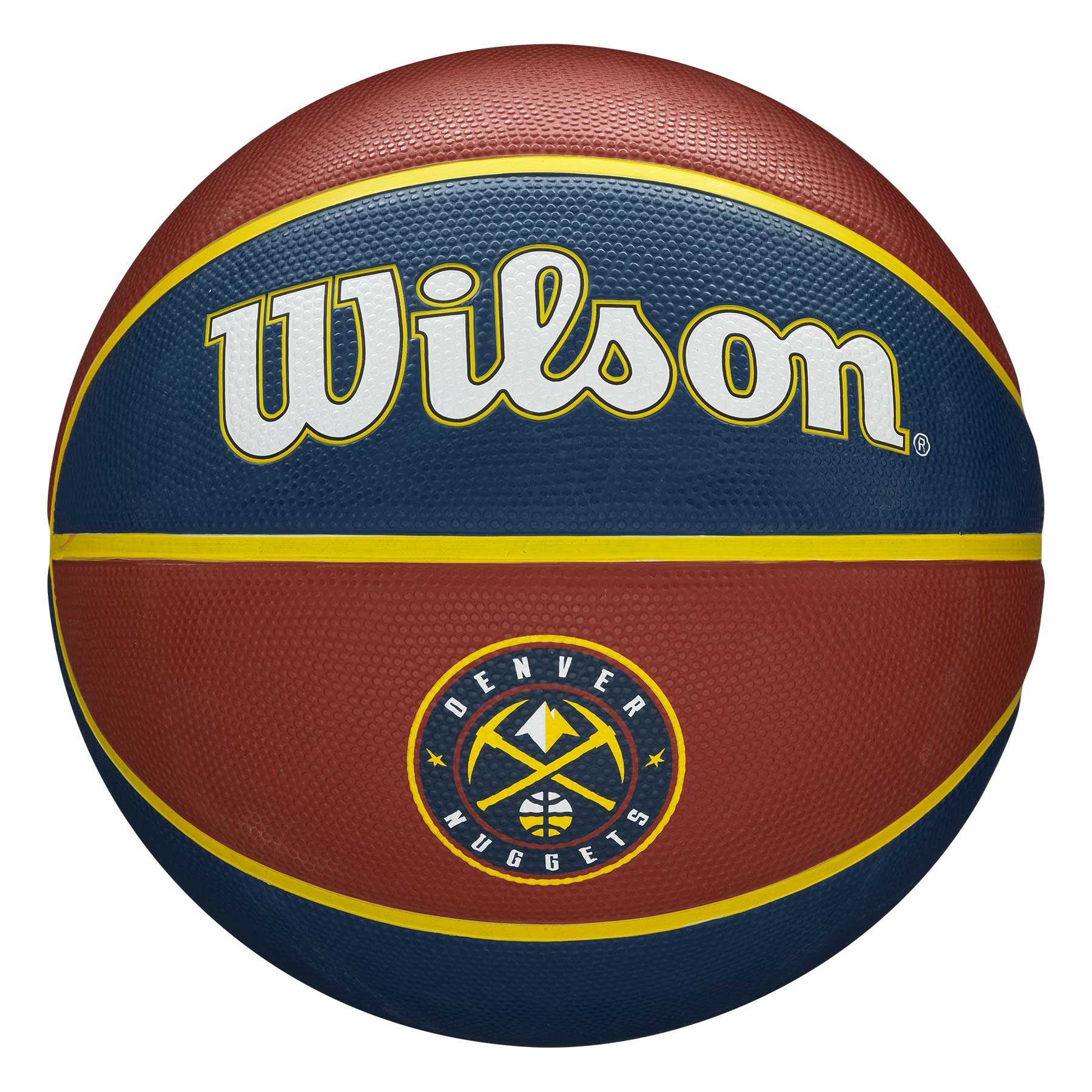 Denver Nuggets Team Tribute Wilson NBA Basketball (Size 7)