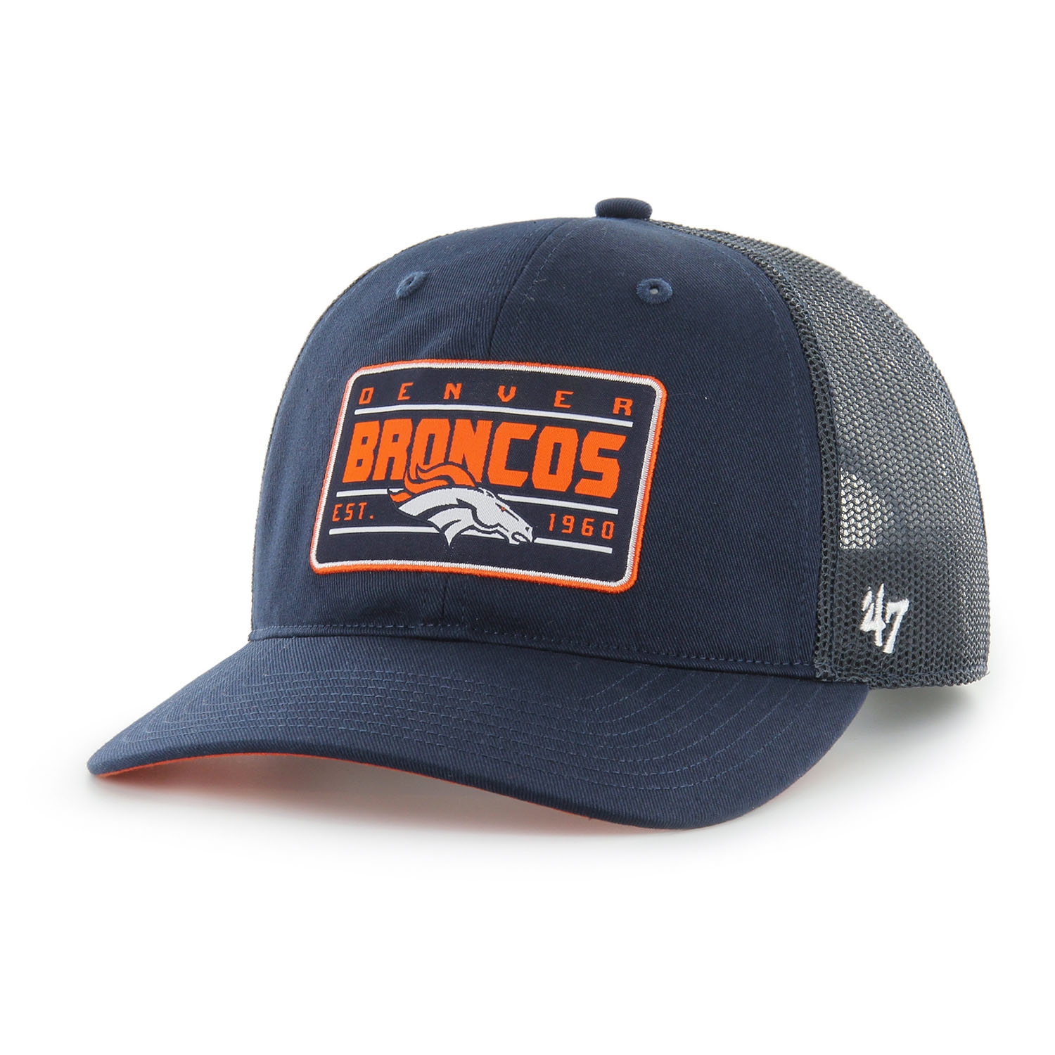 Denver Broncos Hardline '47 Trucker Snapback NFL Cap Navy