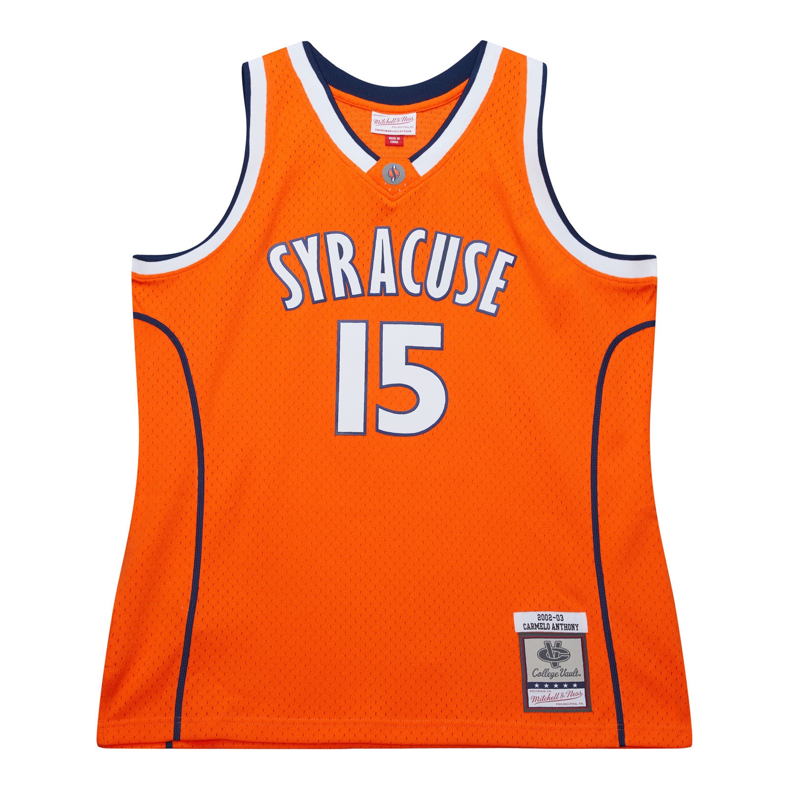 Carmelo Anthony #15 Syracuse Orange 2002-03 Mitchell & Ness Swingman NCAA Trikot