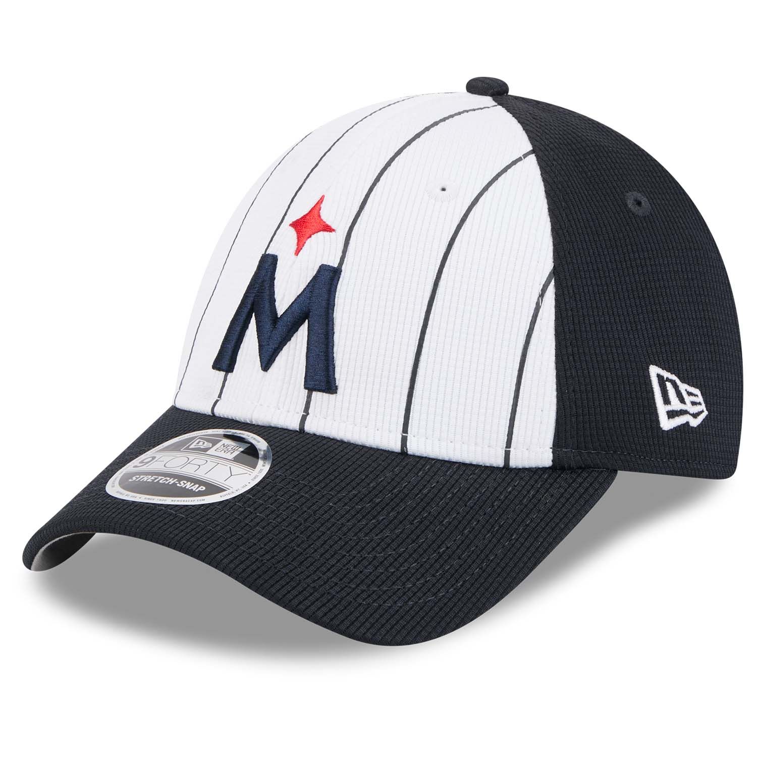 Minnesota Twins 2025 MLB Batting Practice Stretch-Snap 9FORTY Adjustable Cap