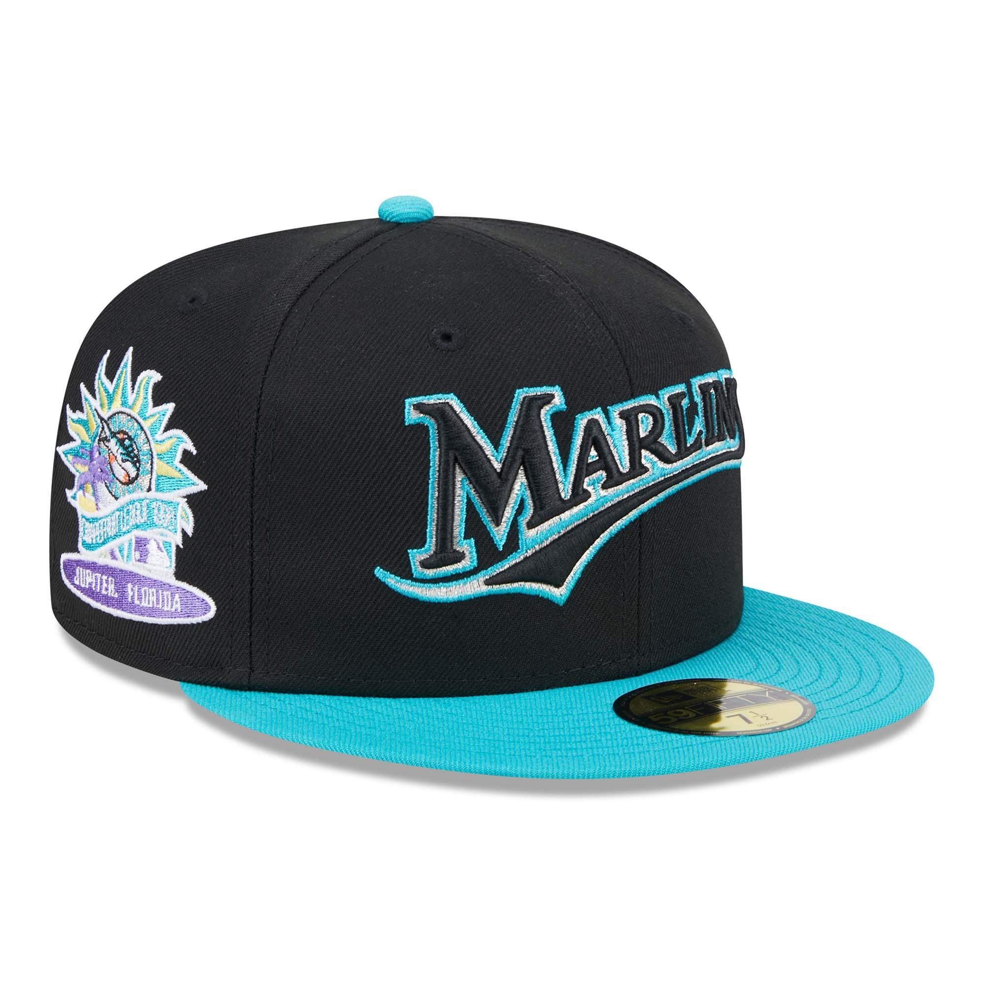 Florida Marlins Retro 1996 Spring Training New Era 59FIFTY Fitted Cap Black