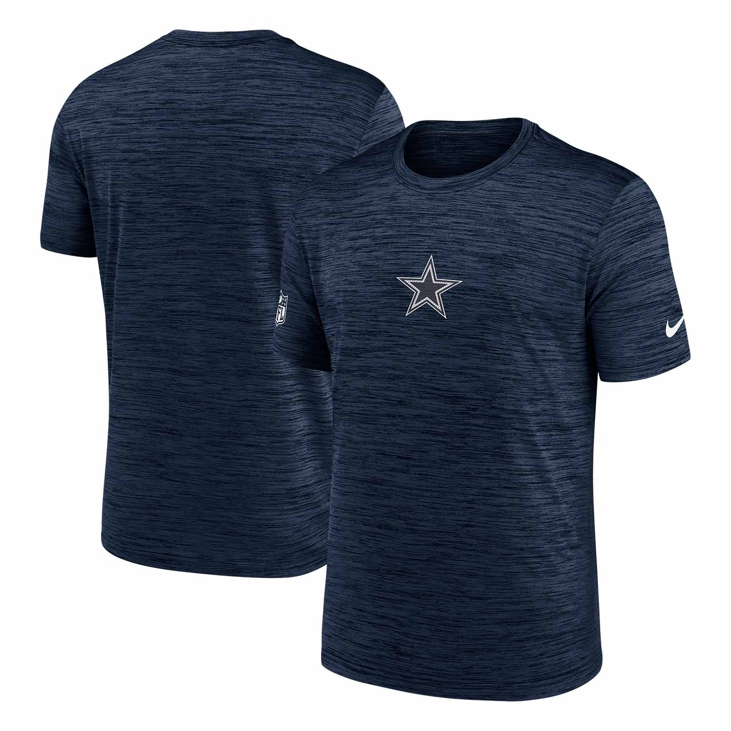 Dallas Cowboys 2025 NFL Sideline Nike Velocity Performance T-Shirt Navy