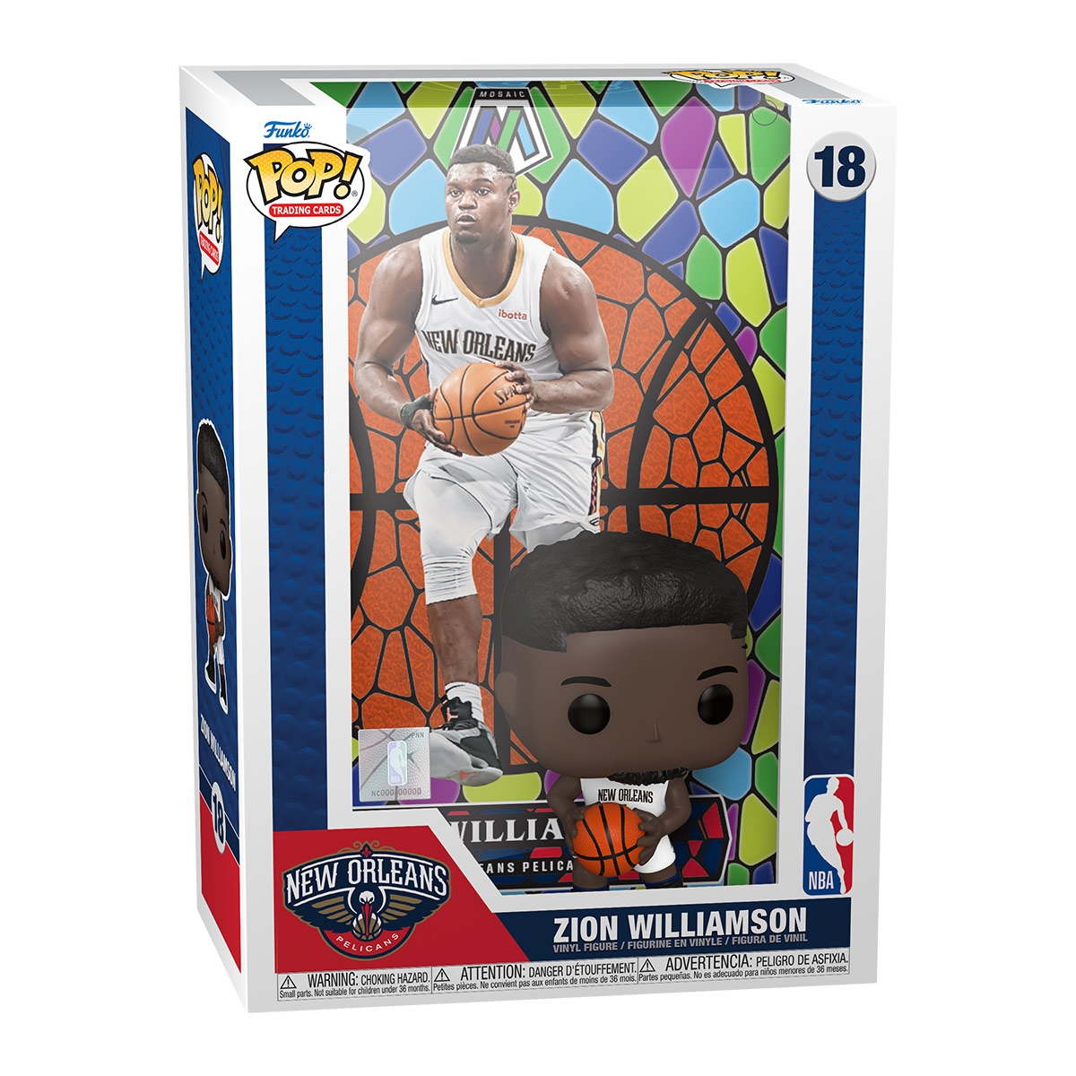 Funko POP! Mosaic Trading Cards #18 Zion Williamson New Orleans Pelicans NBA Figur