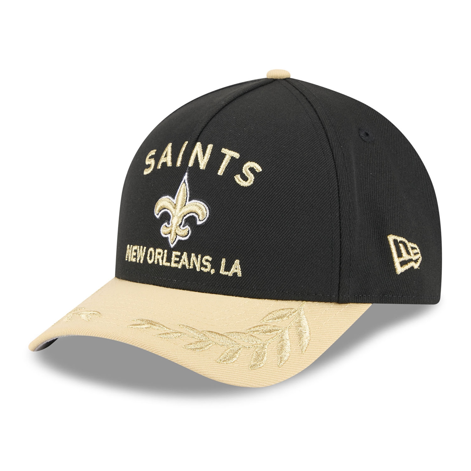 New Orleans Saints 2025 NFL Draft 9FORTY M-Crown A-Frame Snapback Cap Schwarz