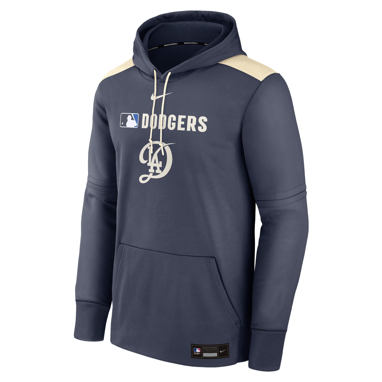 Los Angeles Dodgers 2025 City Connect MLB Authentic Therma Hoodie Navy