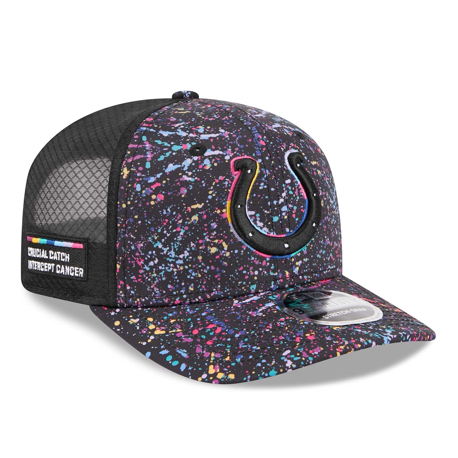 Indianapolis Colts 2025 NFL Crucial Catch 9SEVENTY Stretch-Snap Trucker Cap