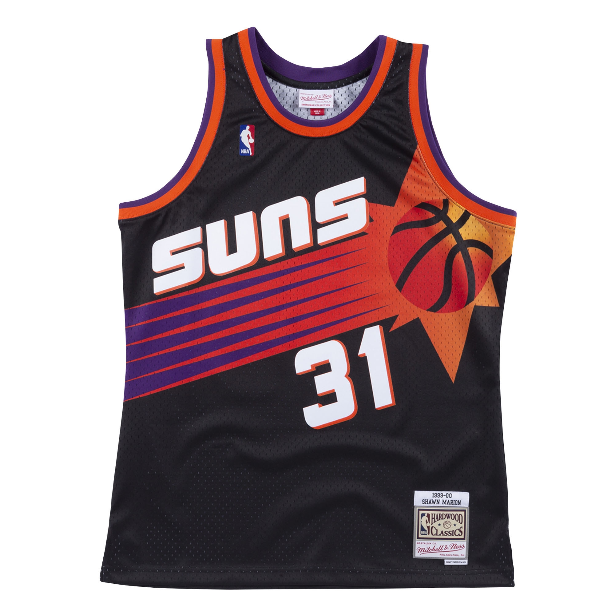 Shawn Marion #31 Phoenix Suns 1999-00 Mitchell & Ness Swingman NBA Trikot Schwarz