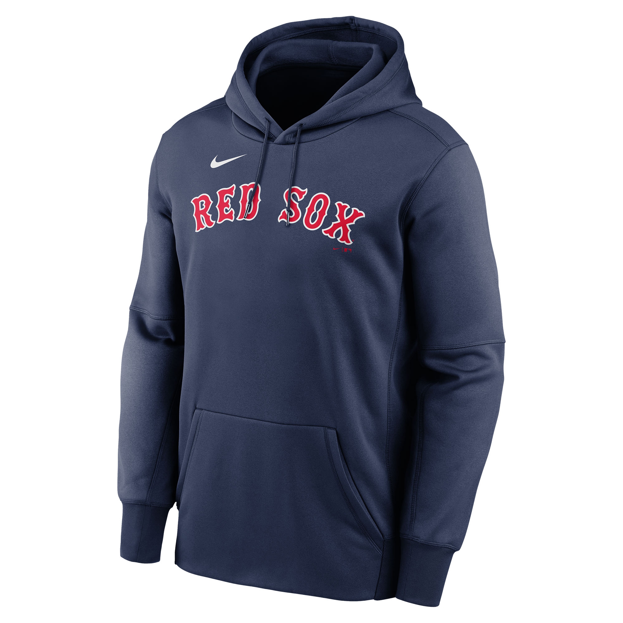 Boston Red Sox Wordmark Nike Therma Dri-FIT MLB Hoodie Navy