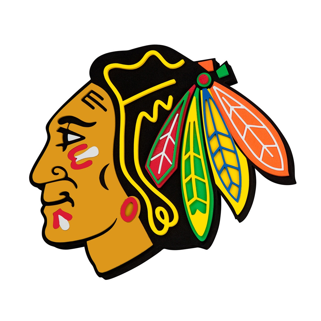 Chicago Blackhawks NHL 3D Foam Logo Schild