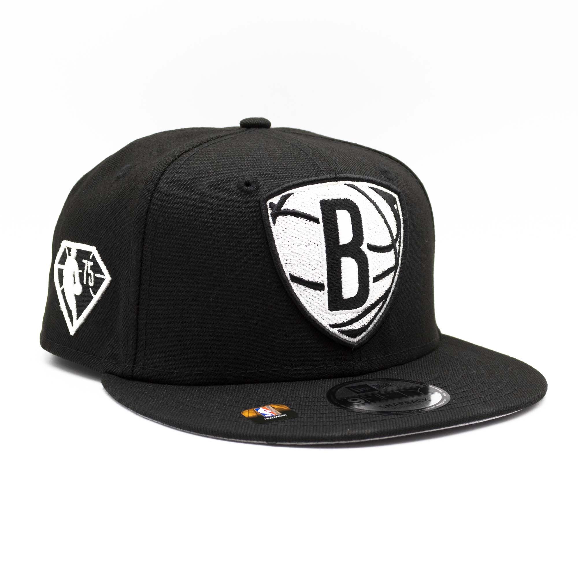 Brooklyn Nets Black & White 2021 NBA Draft New Era 9FIFTY Snapback Cap