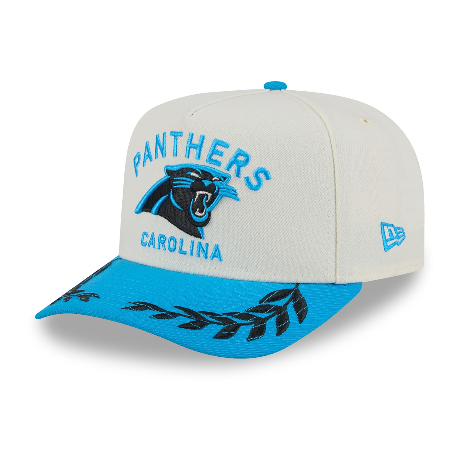 Carolina Panthers 2025 NFL Draft 9FIFTY A-Frame Snapback Cap Cream