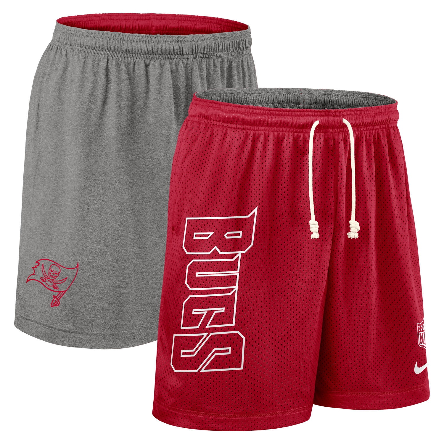 Tampa Bay Buccaneers 2025 NFL Sideline Reversible Mesh Nike Dri-FIT Shorts Red