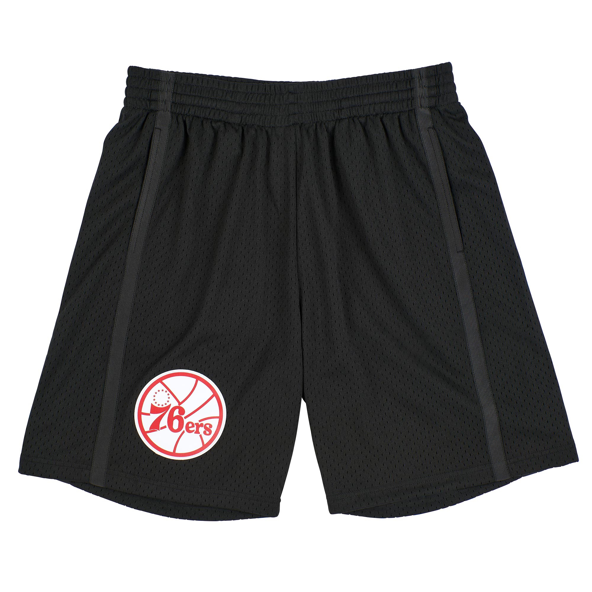 Philadelphia 76ers Black Team Color Mitchell & Ness Swingman NBA Shorts