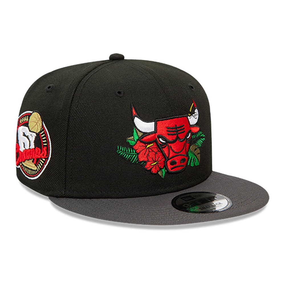 Chicago Bulls Floral Logo New Era 9FIFTY Snapback Cap