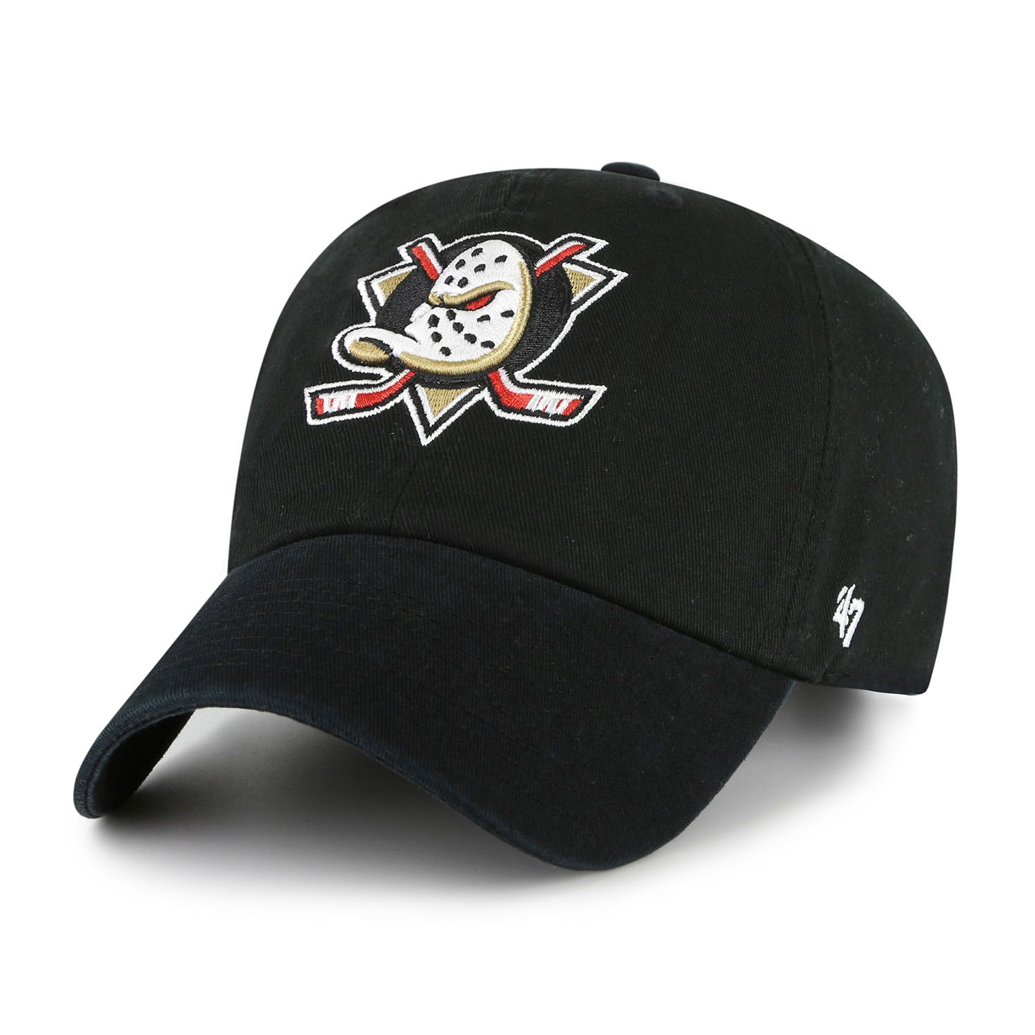 Anaheim Ducks '47 Clean Up Adjustable NHL Cap Schwarz