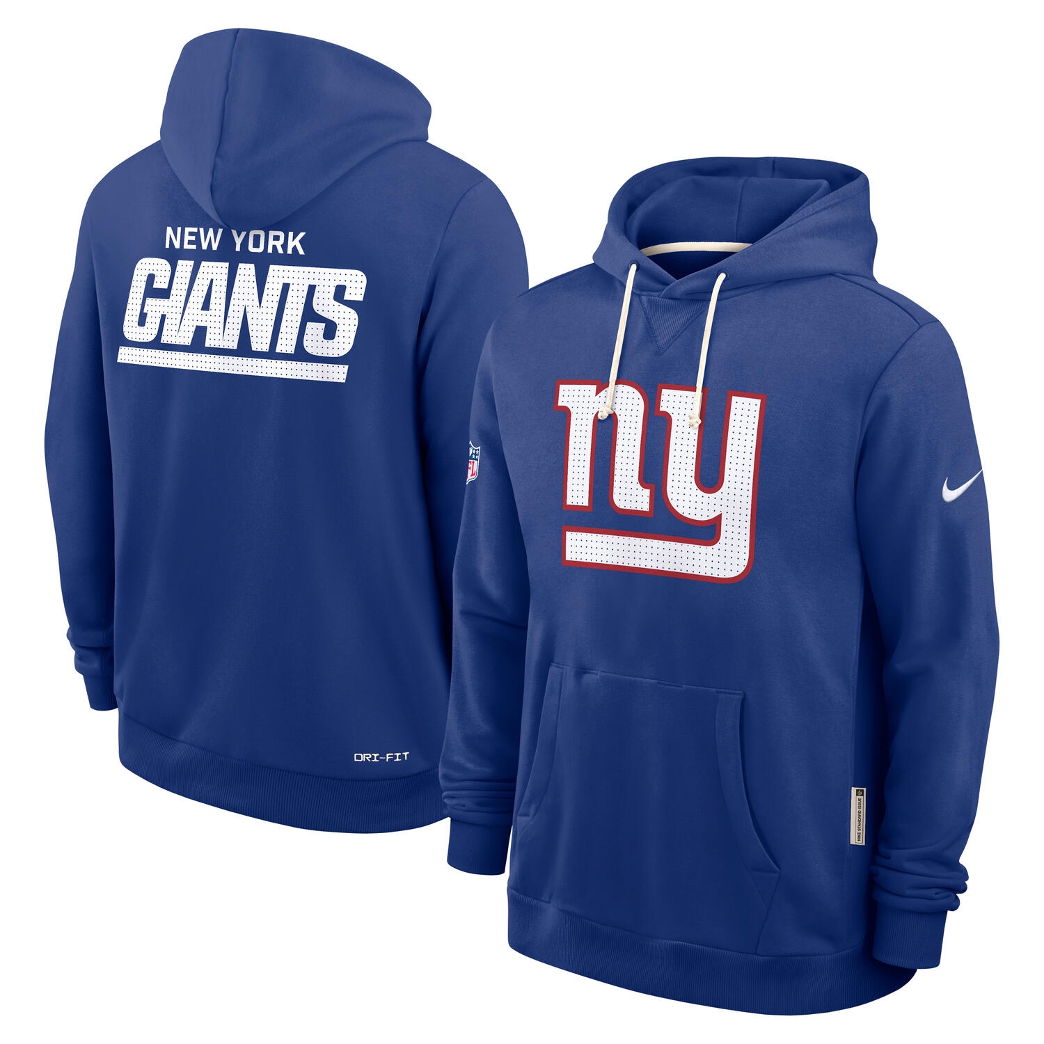 New York Giants 2025 NFL Sideline Nike Standard Issue Hoodie Blue