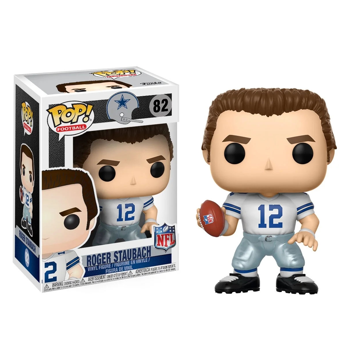 Funko POP! #82 Roger Staubach Dallas Cowboys Vinyl NFL Figur