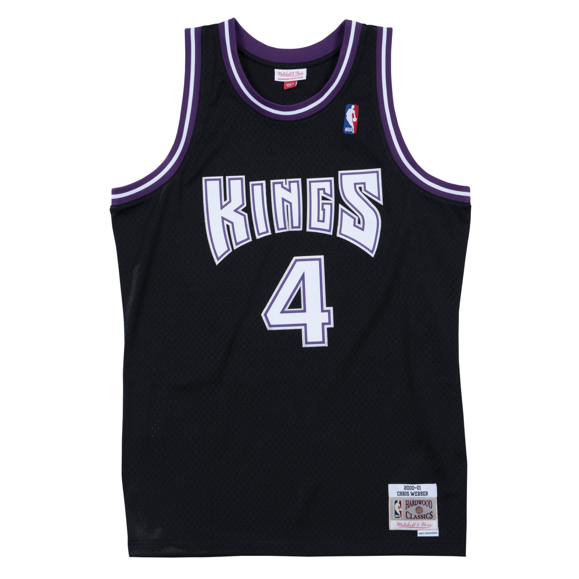 Chris Webber #4 Sacramento Kings 2000-01 Swingman NBA Trikot
