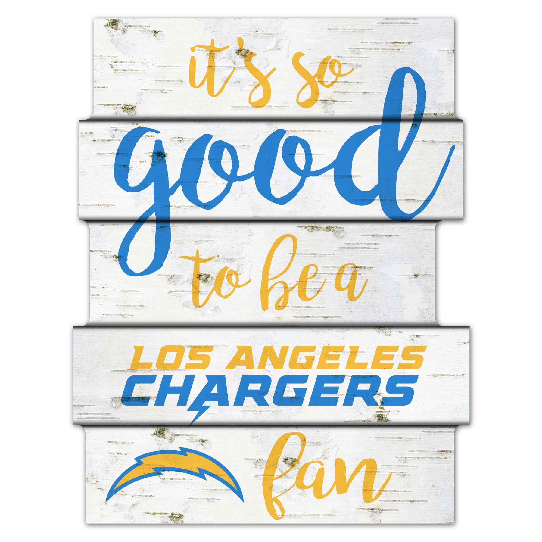Los Angeles Chargers Birchwood NFL Holzschild
