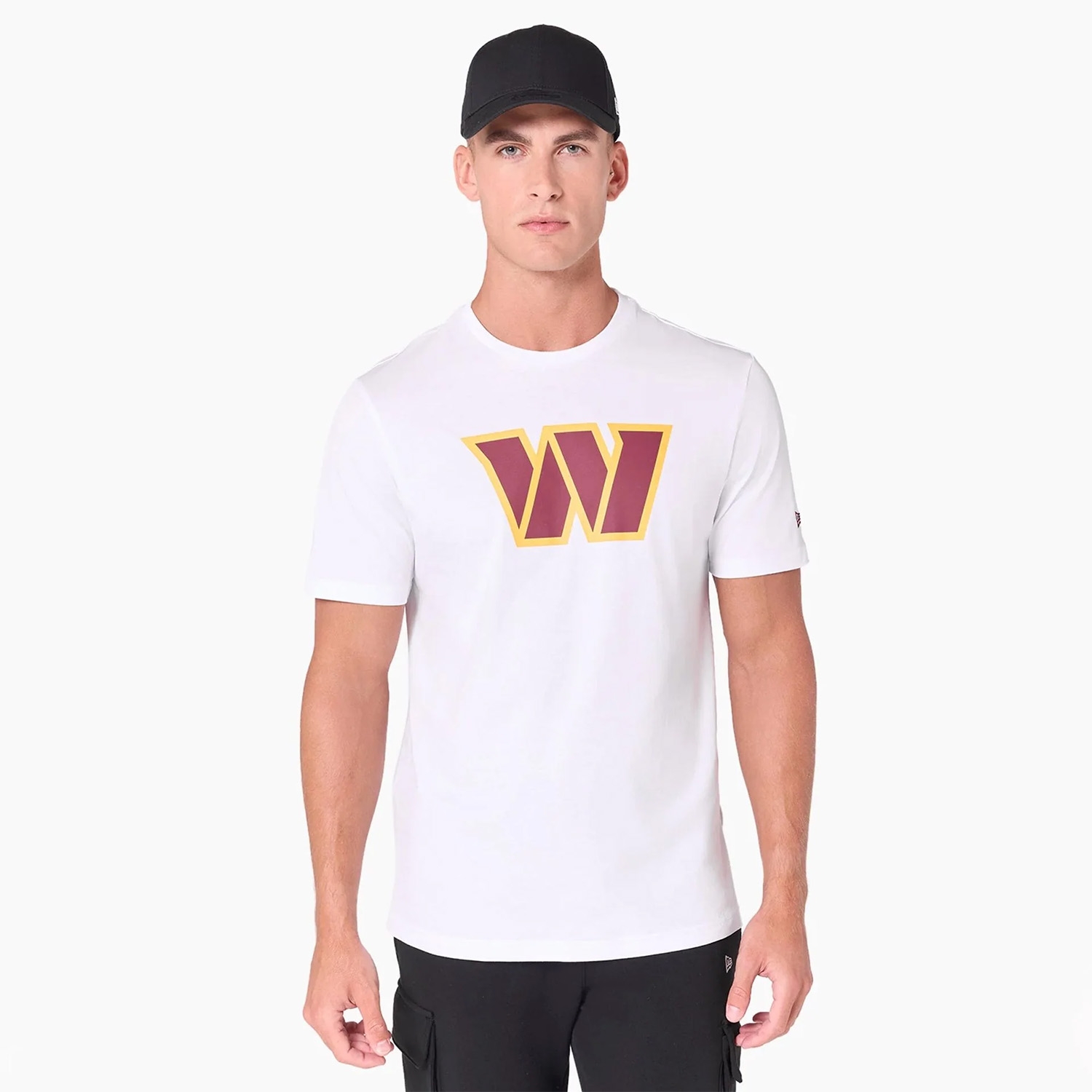 Washington Commanders Team Logo New Era NFL T-Shirt Weiß