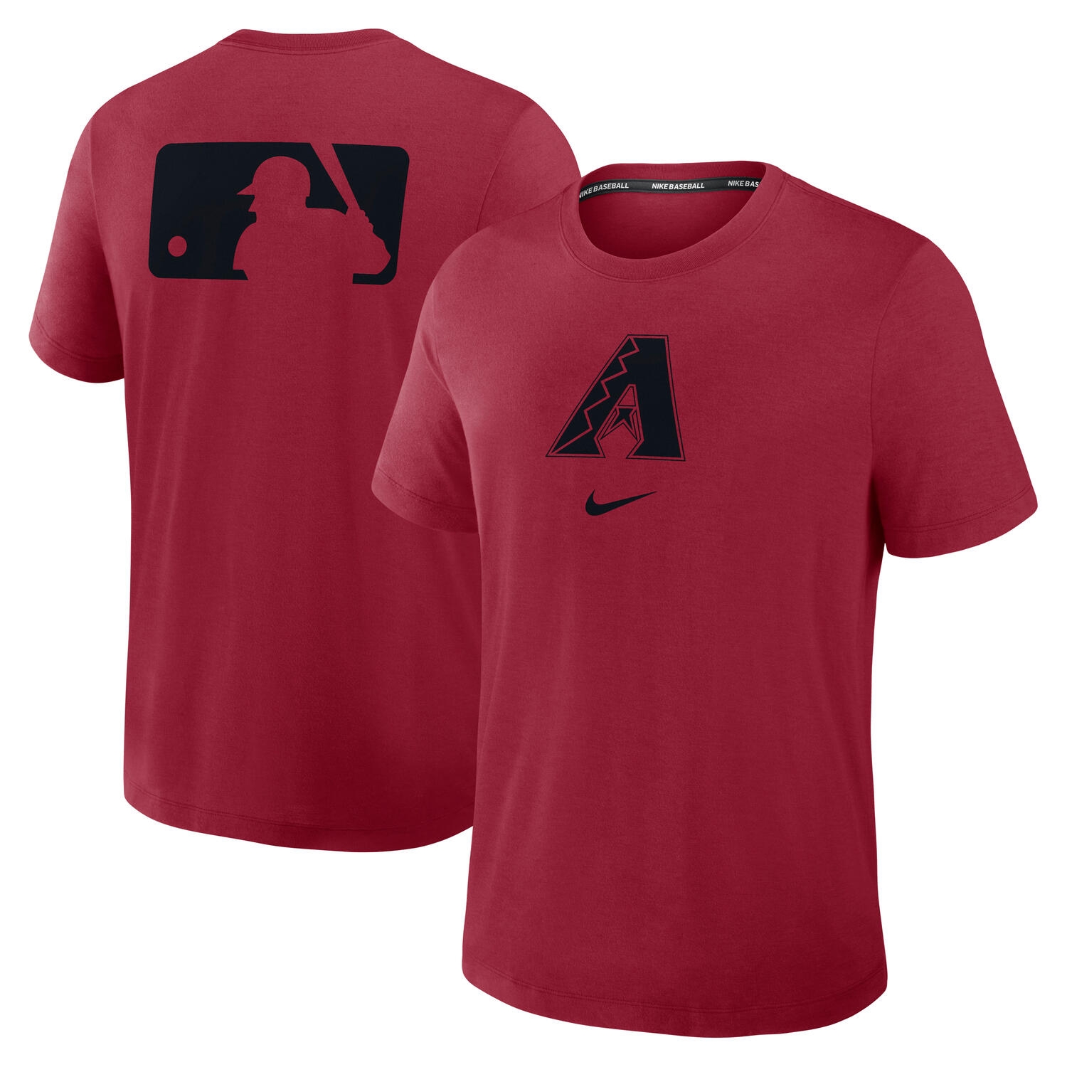 Arizona Diamondbacks Early Work 2025 MLB Authentic Nike Tri-Blend T-Shirt Red