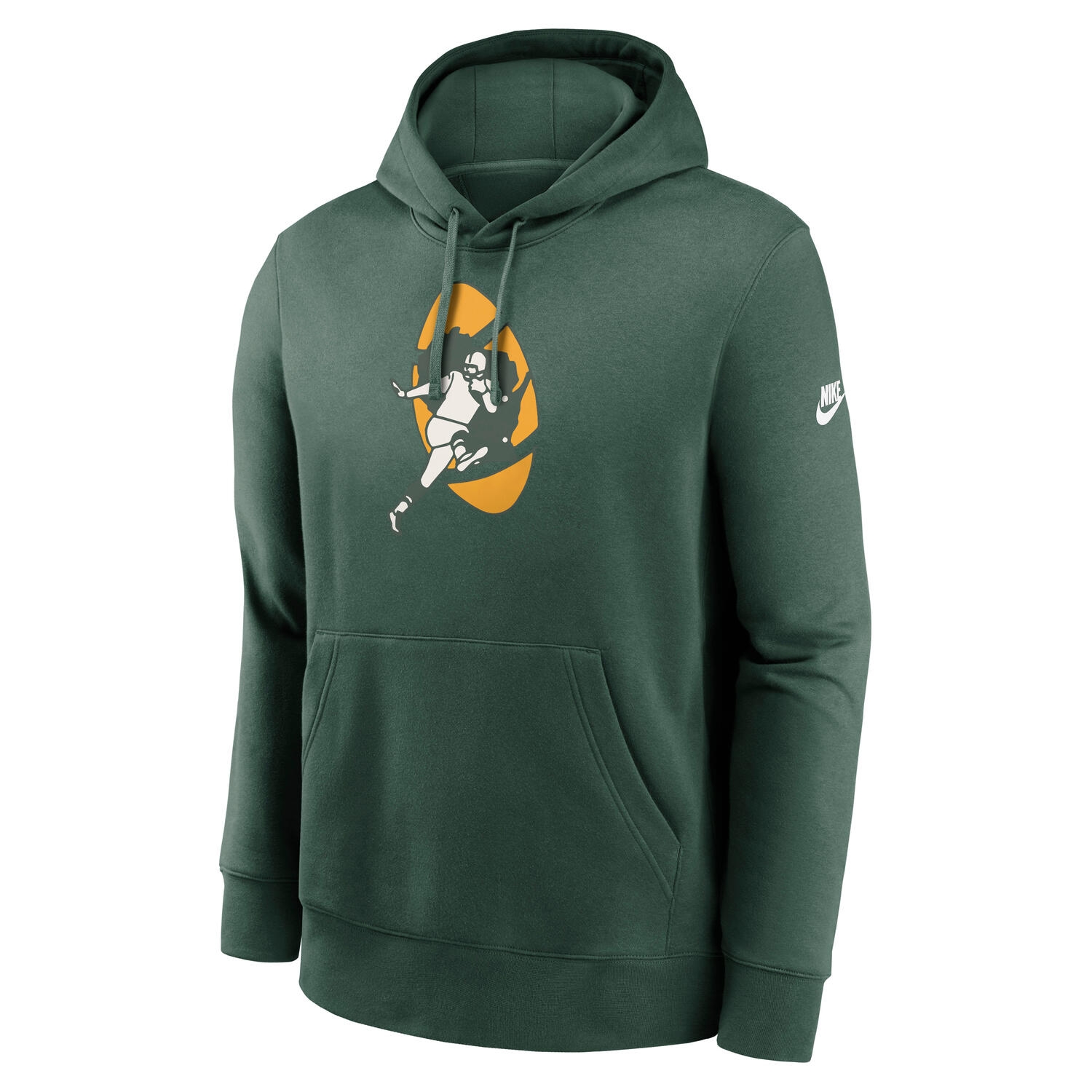 Green Bay Packers Throwback Nike Club NFL Hoodie Grün