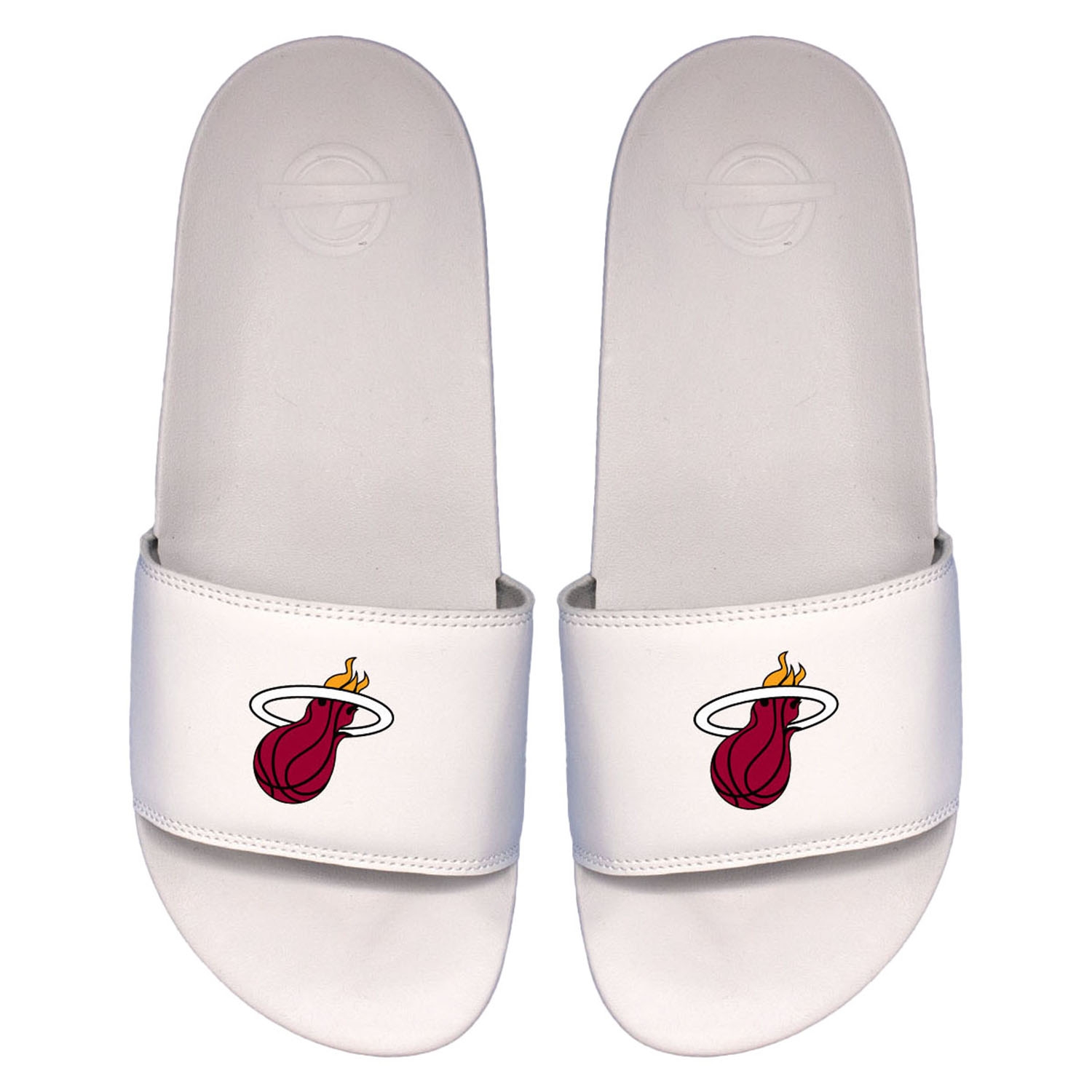 Miami Heat Primary Logo ISlide NBA Slipper Badelatschen Weiß
