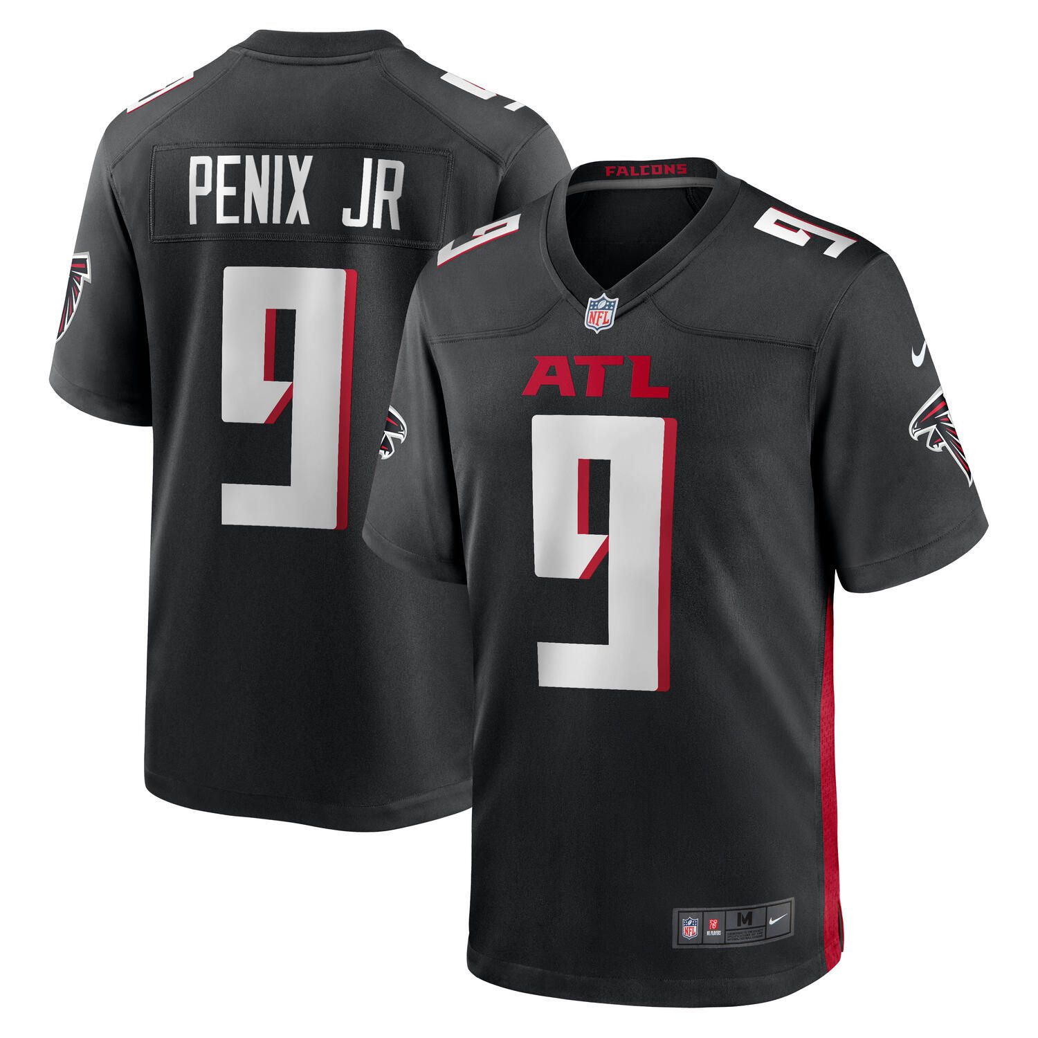 Michael Penix Jr. #9 Atlanta Falcons Nike Game NFL Jersey Black