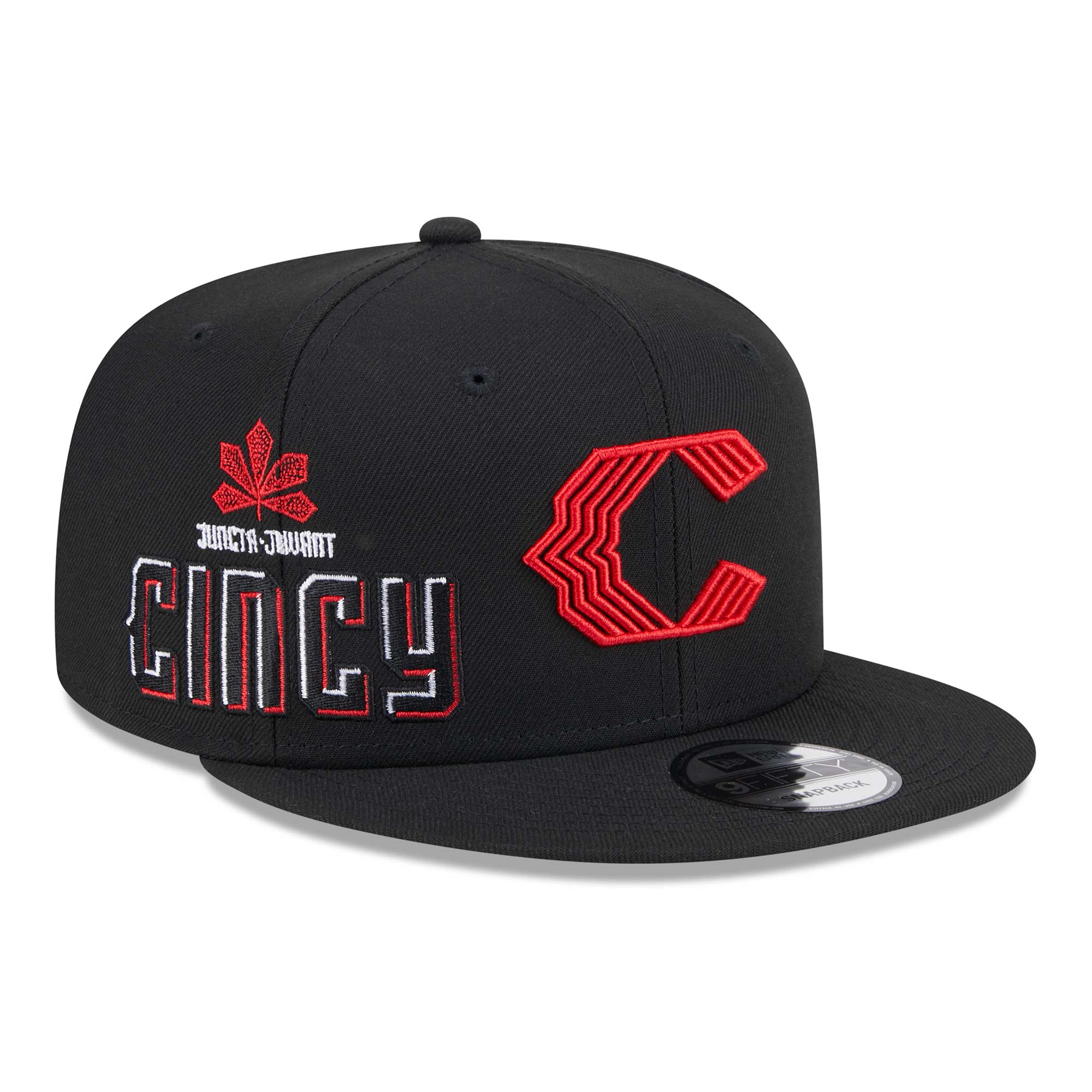 Cincinnati Reds FP586 City Connect New Era 9FIFTY Snapback Cap Schwarz