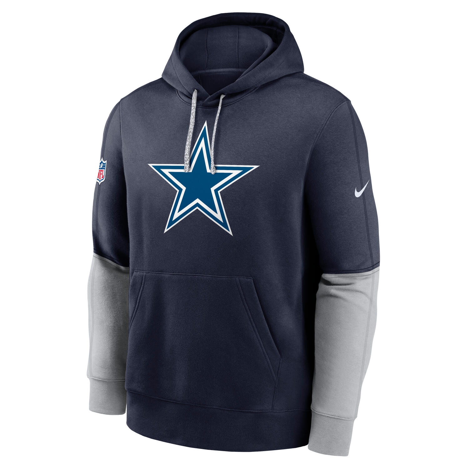 Dallas Cowboys 2024 NFL Sideline Nike Club Hoodie Navy