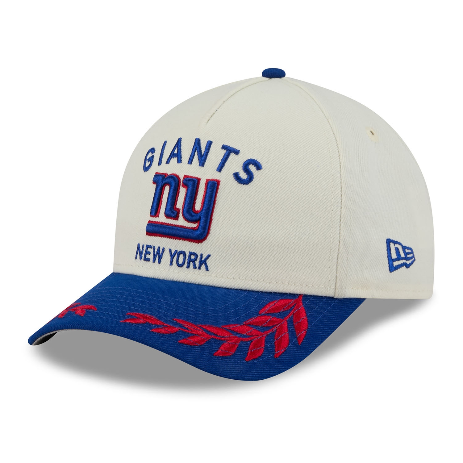 New York Giants 2025 NFL Draft 9FORTY M-Crown A-Frame Snapback Cap Cream