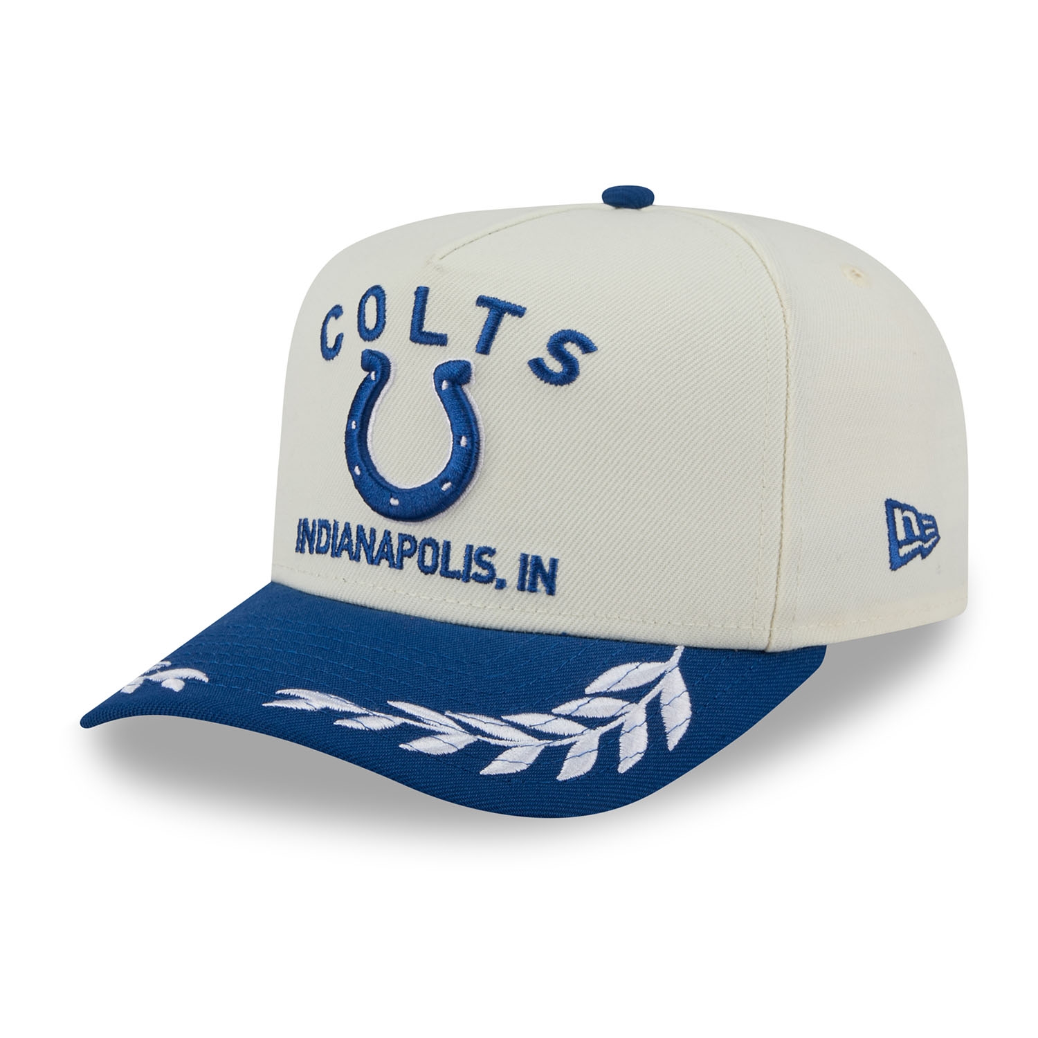 Indianapolis Colts 2025 NFL Draft 9FIFTY A-Frame Snapback Cap Cream