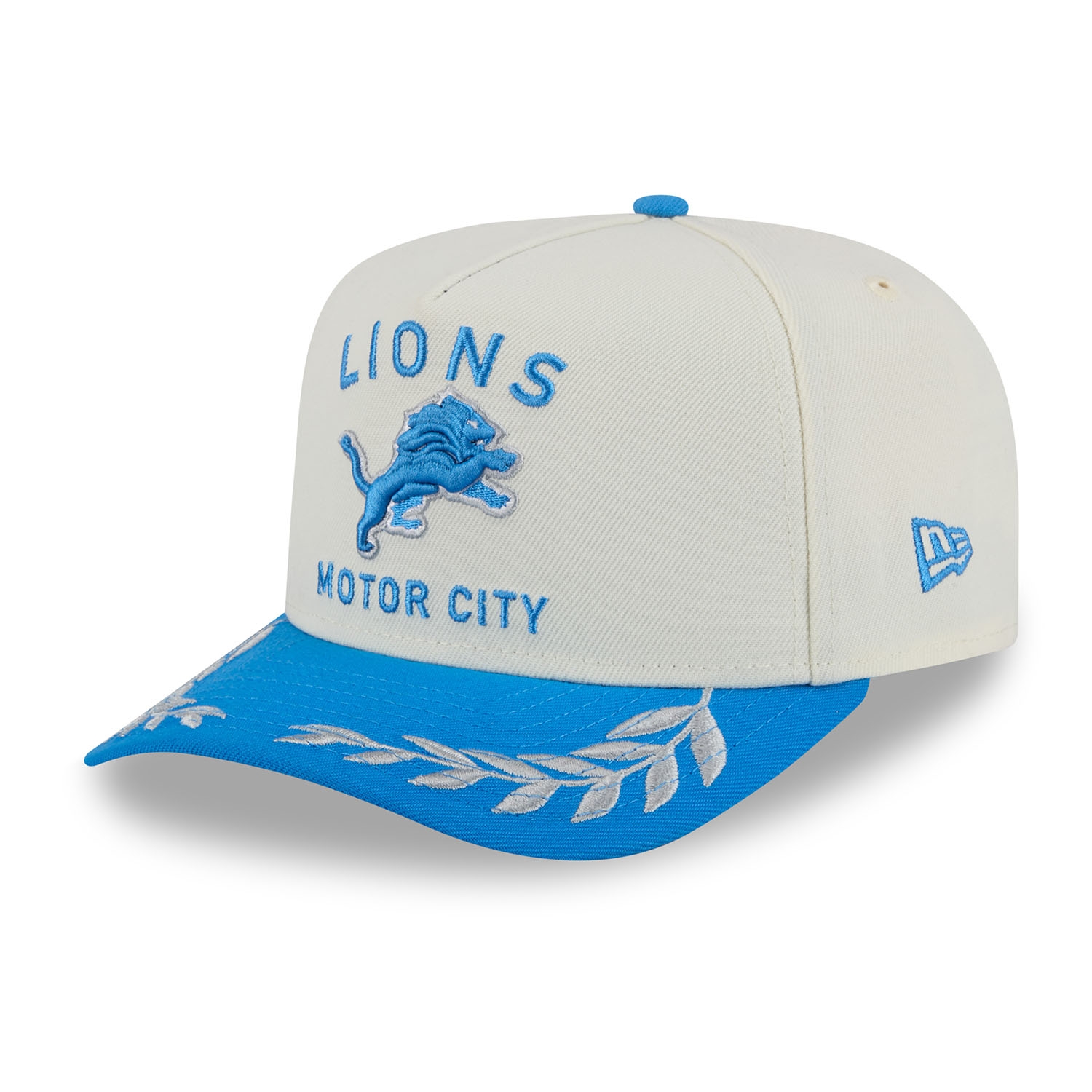Detroit Lions 2025 NFL Draft 9FIFTY A-Frame Snapback Cap Cream