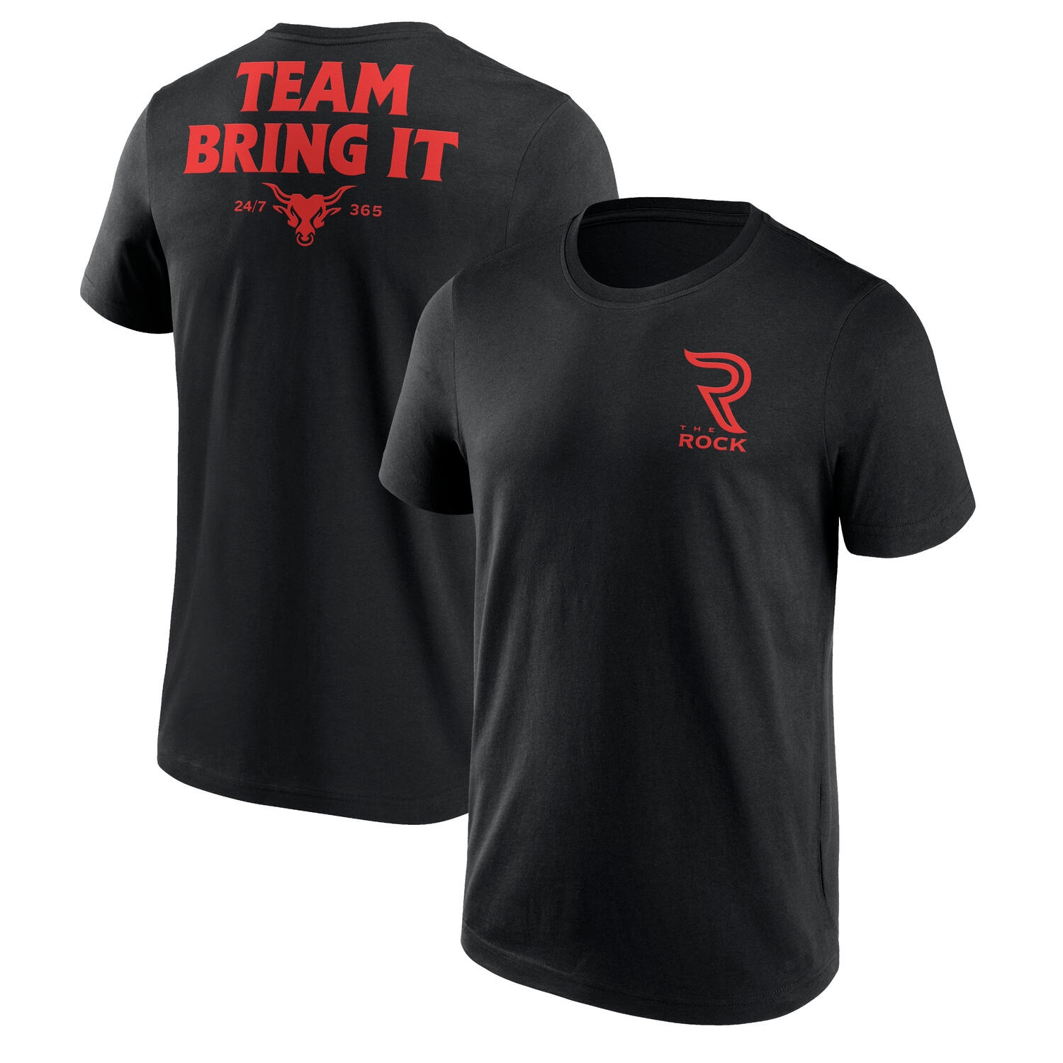 The Rock WWE Superstar T-Shirt Black