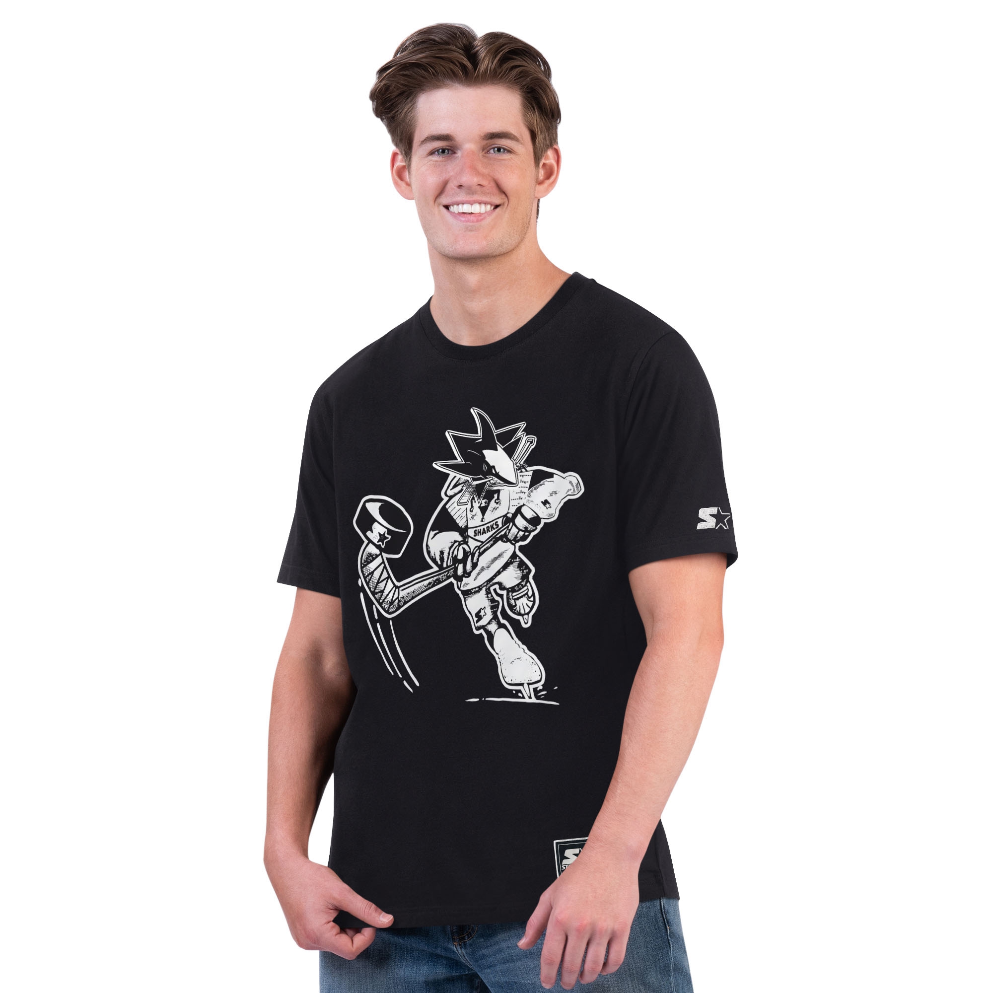 San Jose Sharks Starter BLACK ICE NHL T-Shirt