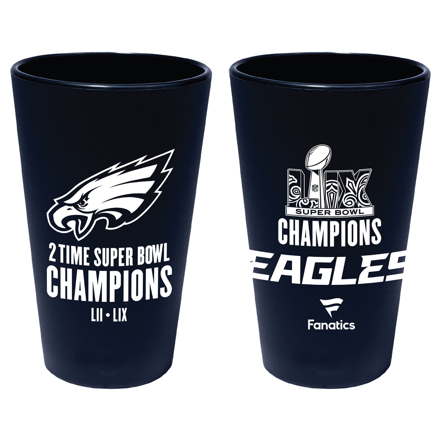 Philadelphia Eagles Super Bowl LIX Champions SiliPint Pint Glas