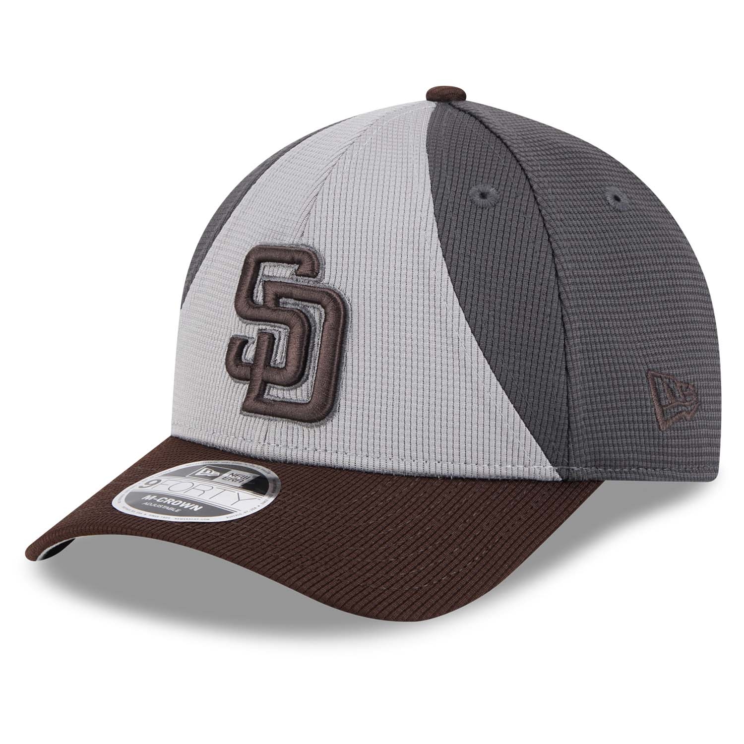 San Diego Padres Colorway 2025 MLB Batting Practice 9FORTY M-Crown Snapback Cap Gray