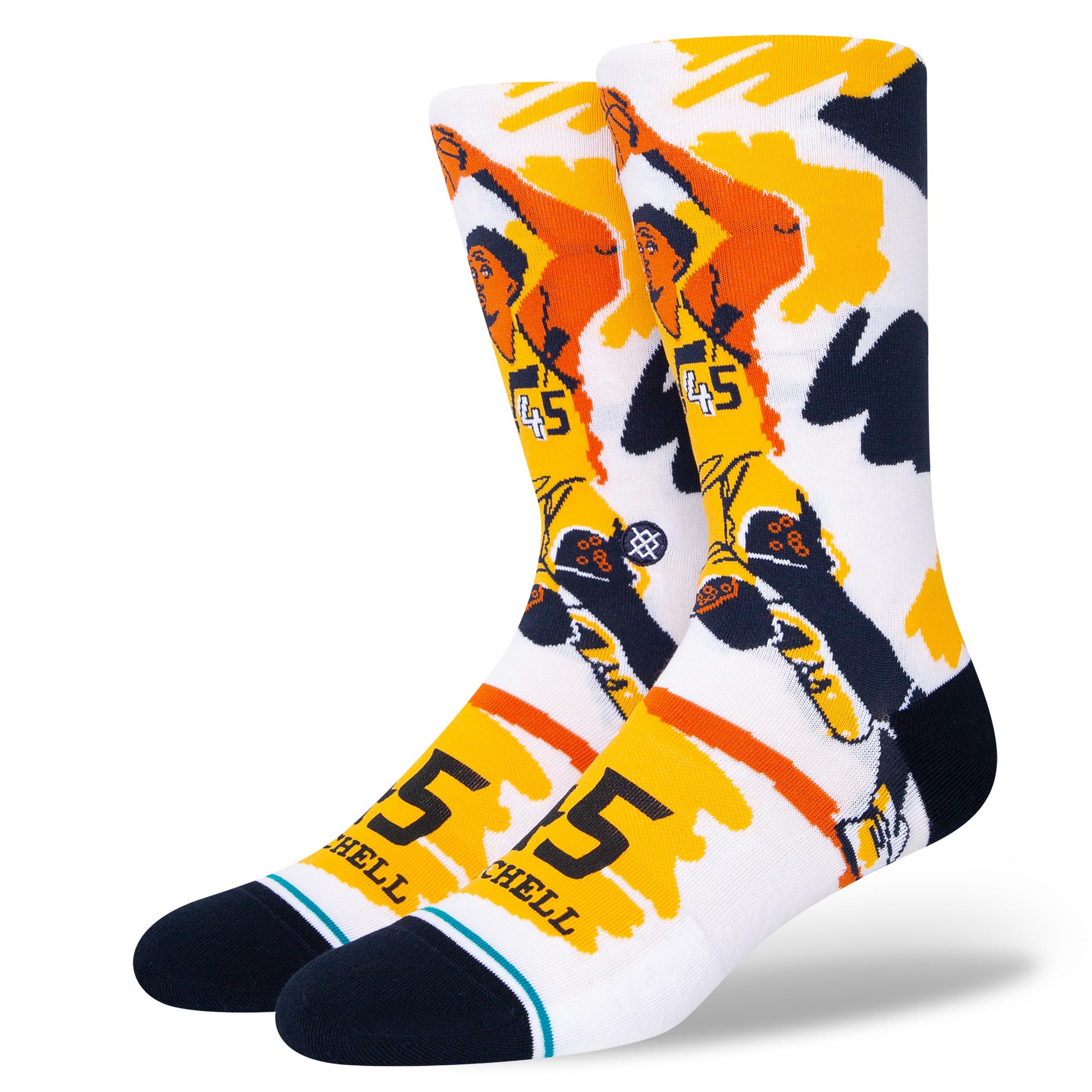 Donovan Mitchell Utah Jazz Stance Paint NBA Crew Socken