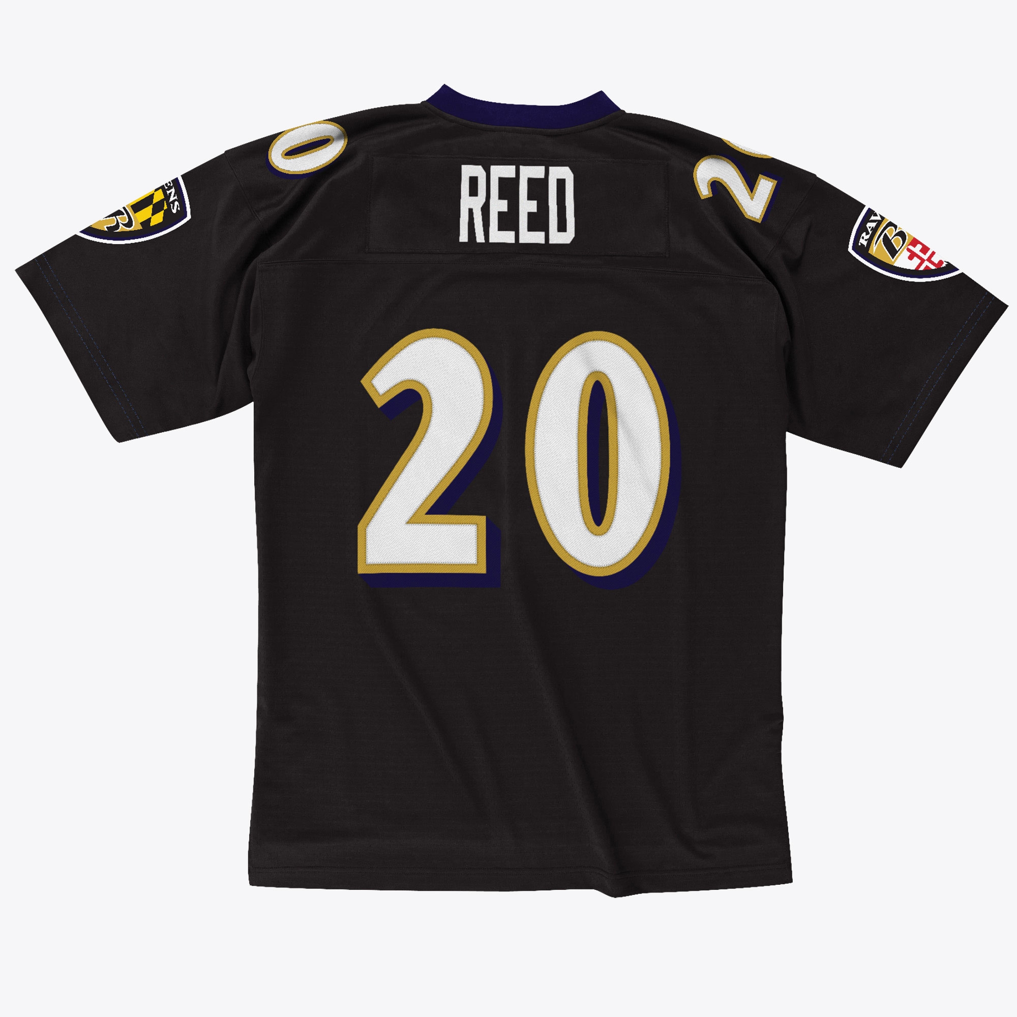 Ed Reed #20 Baltimore Ravens Mitchell & Ness Throwback NFL Jersey Black