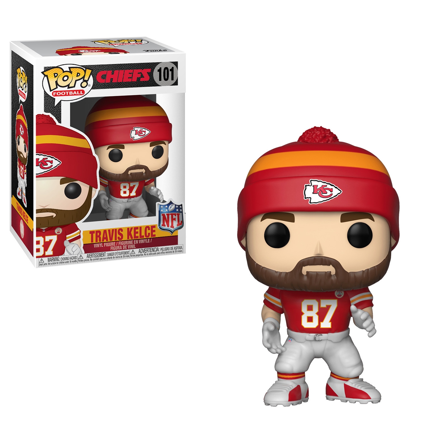 Funko POP! #101 Travis Kelce Kansas City Chiefs Vinyl NFL Figur