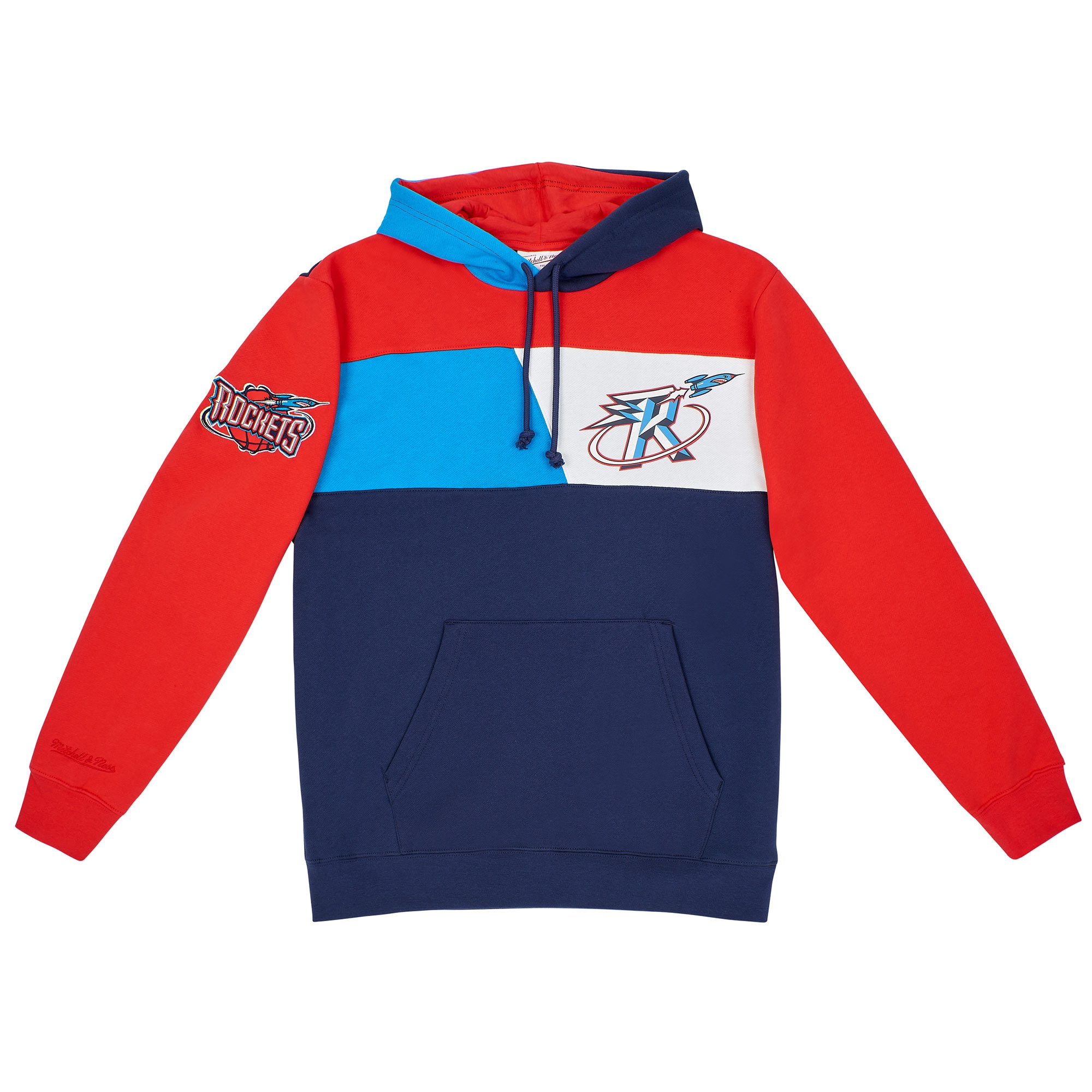 Houston Rockets Mitchell & Ness Color Blocked NBA Fleece Hoodie