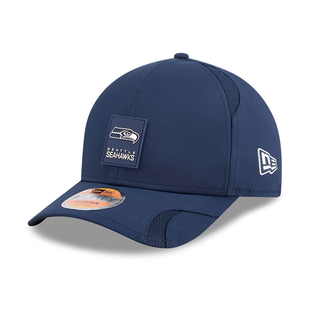 Seattle Seahawks 2025 NFL On-Field Sideline 9FORTY M-Crown Snapback Cap Navy