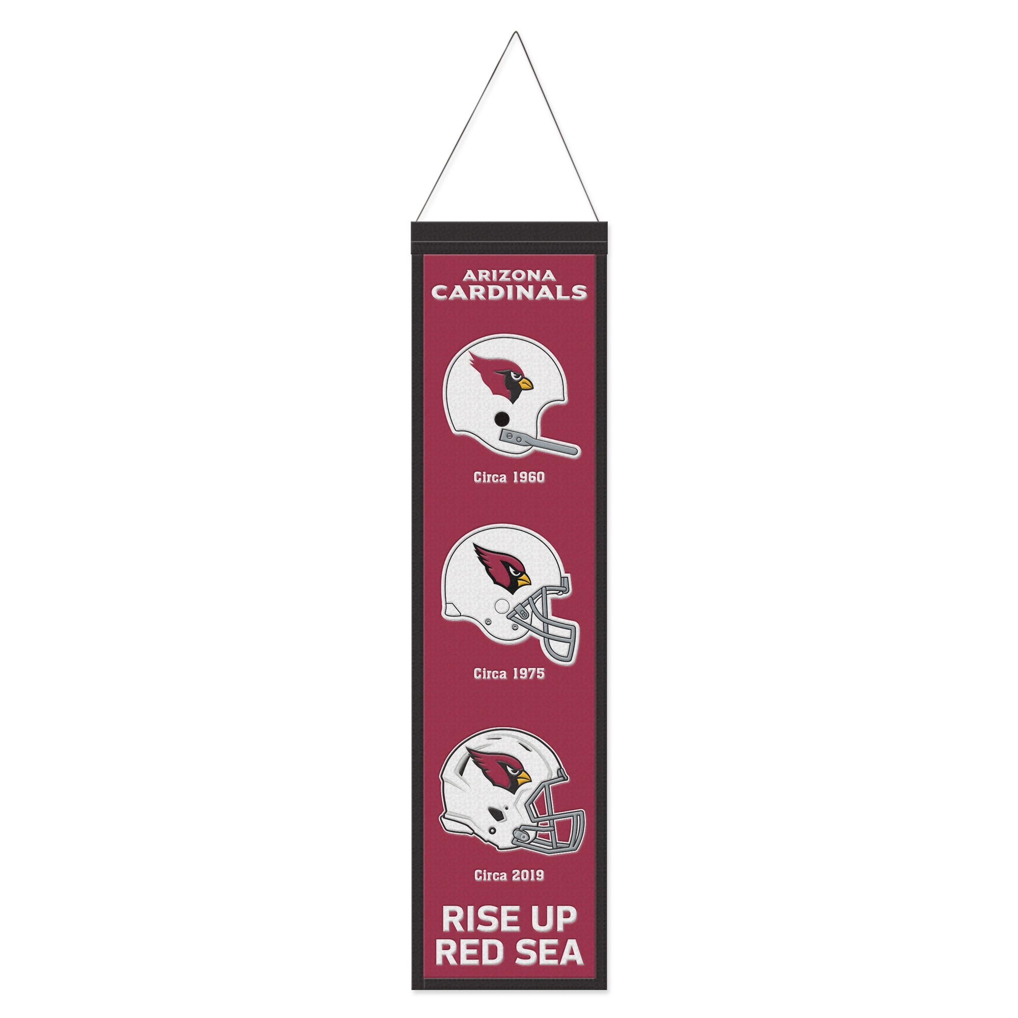 Arizona Cardinals Logo Evolution NFL Wool Banner