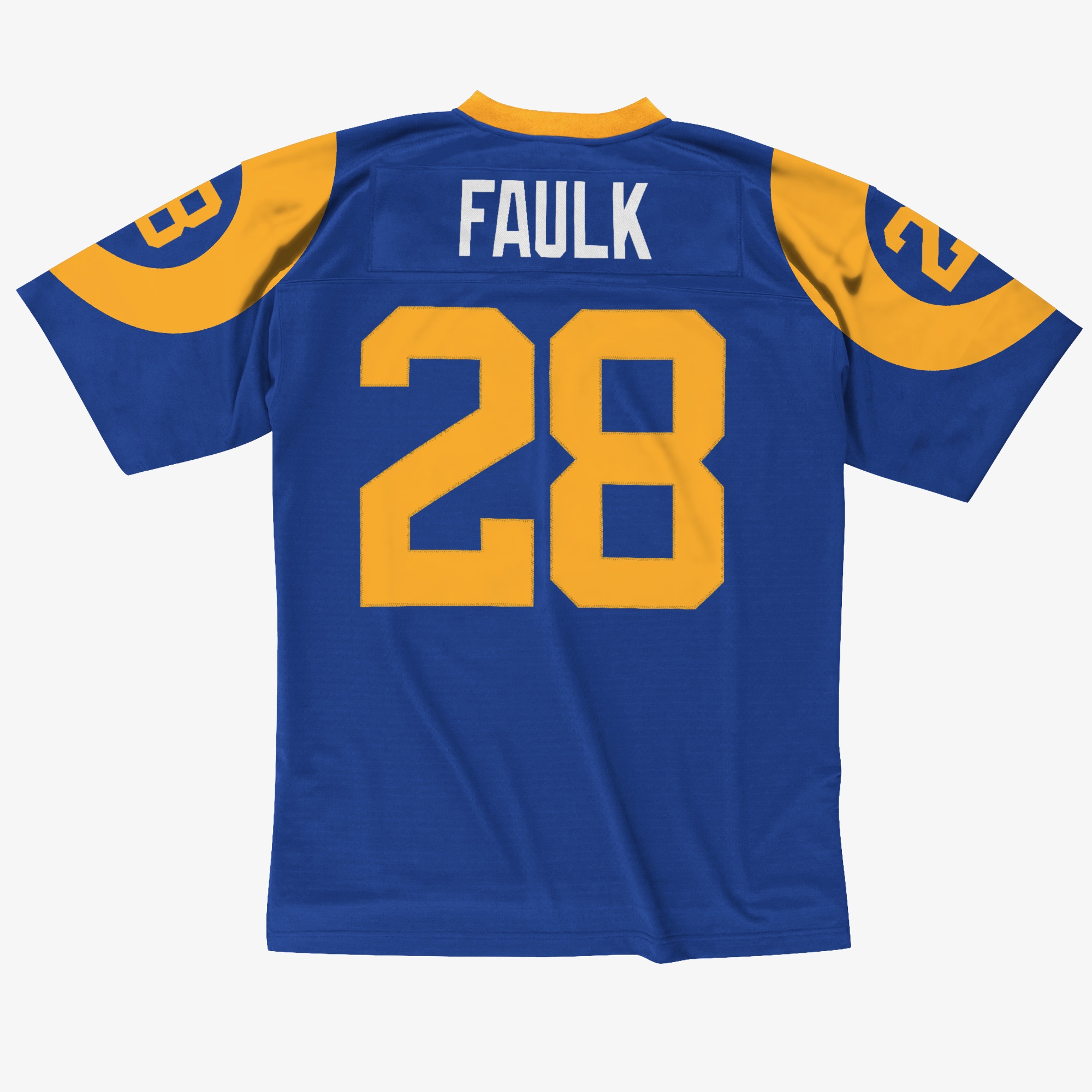 Marshall Faulk #28 St. Louis Rams 1999 Legacy Throwback NFL Jersey Blue